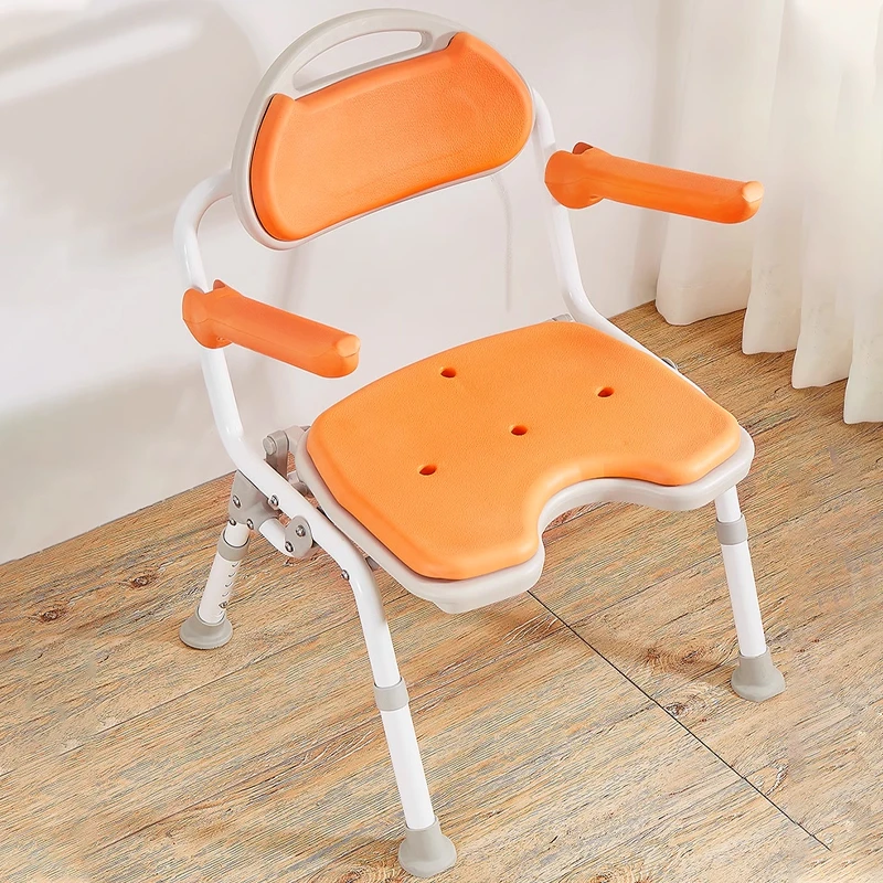 老人浴室洗澡椅残疾人辅助起身防滑沐浴椅卫生间可折叠洗澡凳