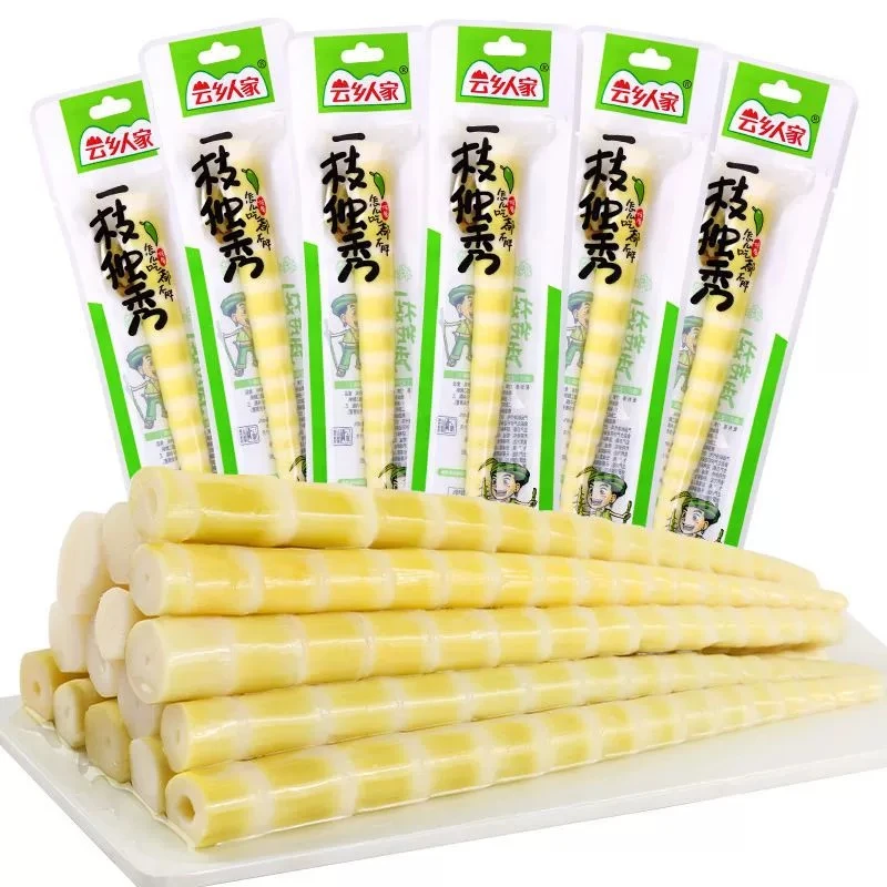 云乡人家山椒笋尖一枝独秀整根竹笋云南特产泡椒笋尖即食独立包装