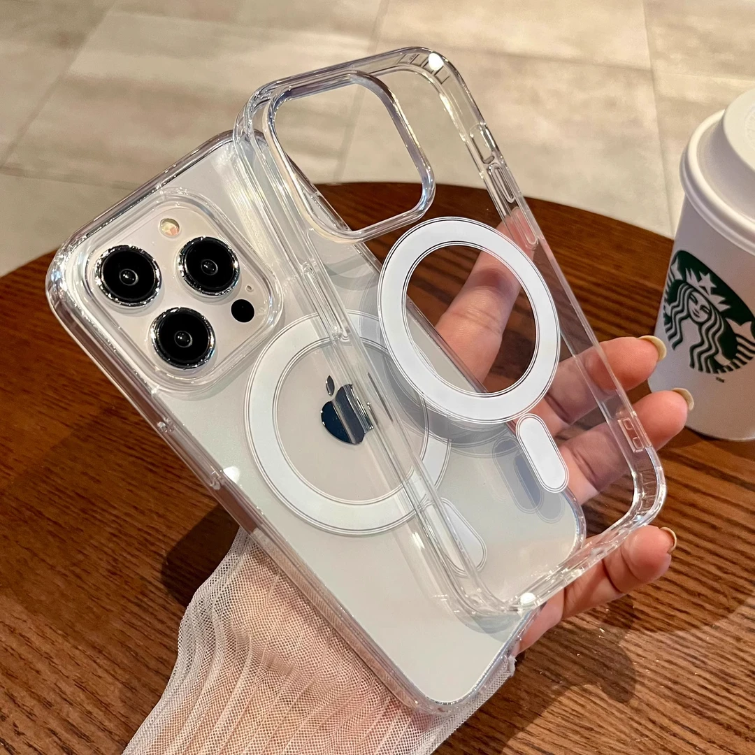 magsafe充电磁吸苹果15promax高级感极简保护套iphone13/15/14/12