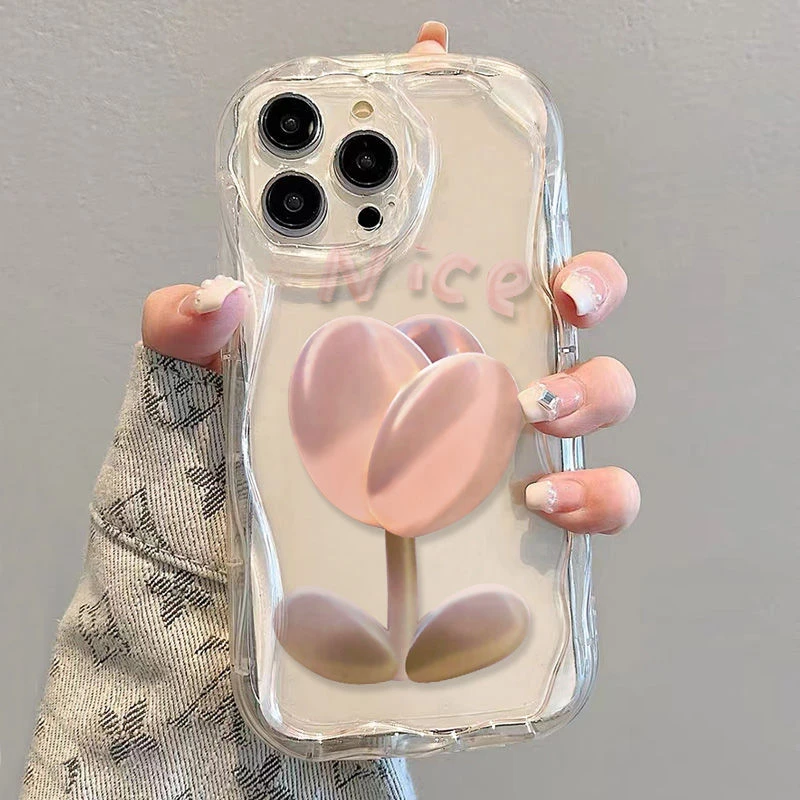英文花朵iPhone14/13promax软苹果12/11手机壳女7/8p透明xsxr防摔