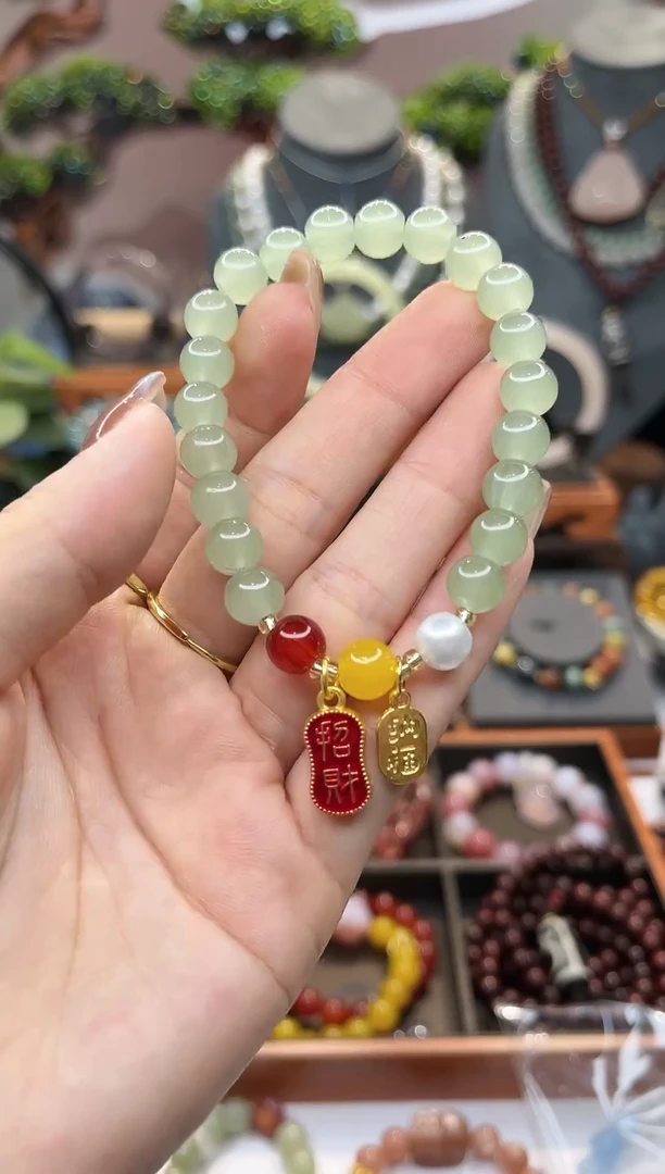 【闪购商品】石英质玉手链未镶嵌东陵手链7