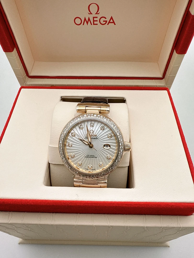 99新 Omega/欧米茄 【金缘】蝶飞/23全套/34mm