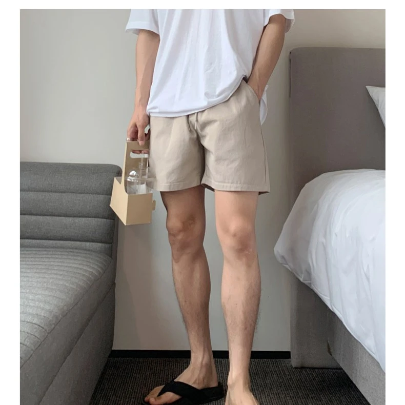 五分工装短裤男士夏季薄款宽松潮流百搭简约风外穿美式运动裤子