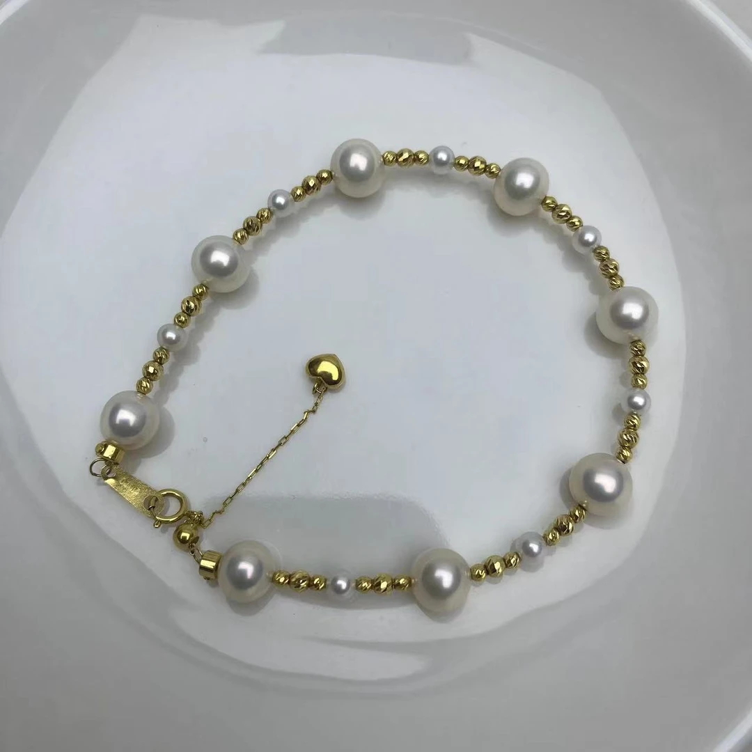 高品白色满天星珍珠手链时尚百搭