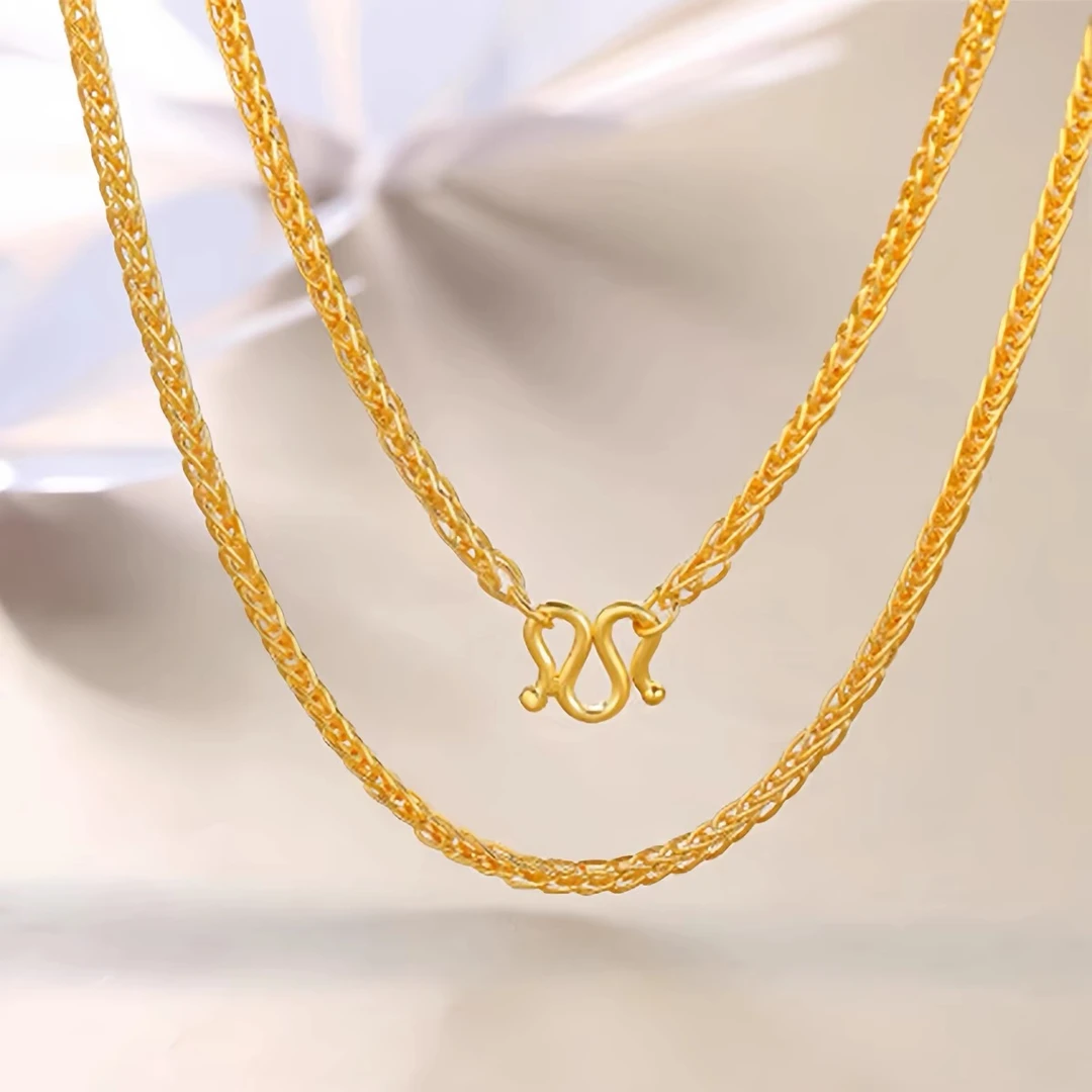 链子足银 百搭肖邦链【铸金工艺】足银素链