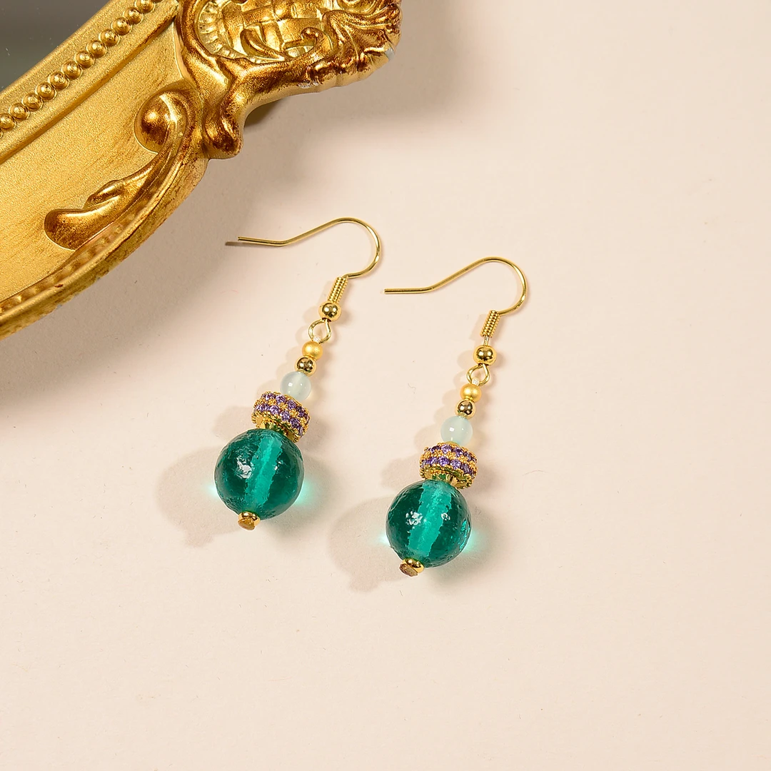 非金属布艺耳饰 布艺耳饰（三宝) 东方神秘耳环轻奢