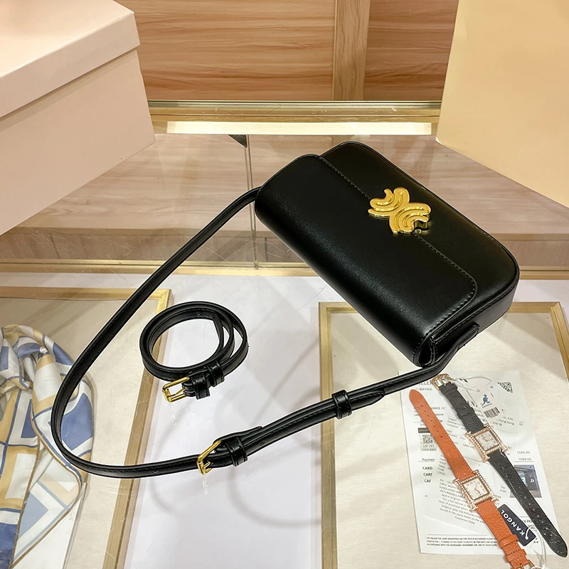 Carzday/卡姿蝶腋下包女2023新款时尚单肩气质百搭简约凯旋门斜跨