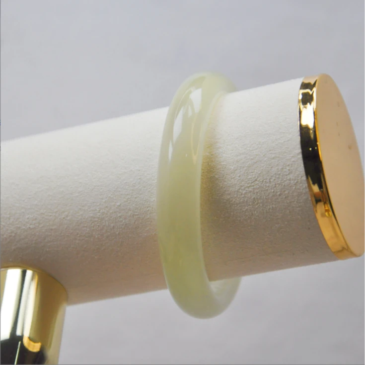 青提端庄气质简约手镯 60圈口