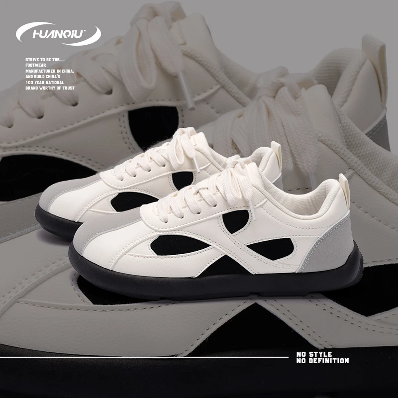 HUANQIU/环球米黑高颜值轻便软乎休闲鞋女鞋2024新款运动舒适鞋女