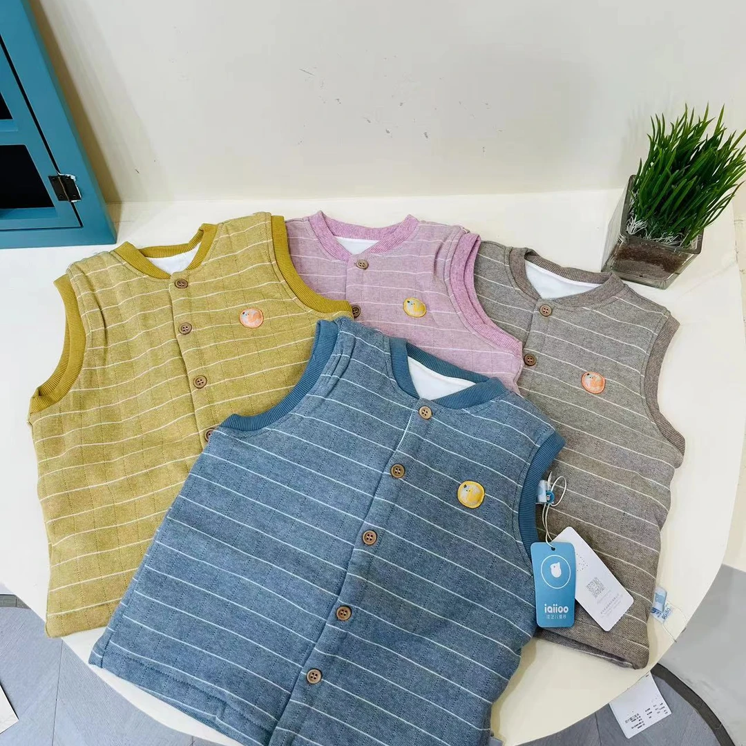 【反季福利】佳艺儿儿童秋冬季柔软夹棉薄棉马甲2889