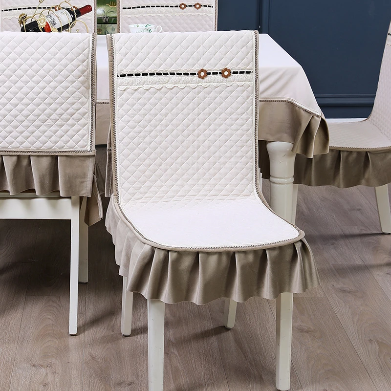 新款现代简约一体式蝴蝶结连体坐垫 桌布椅坐垫子防滑连体餐椅罩