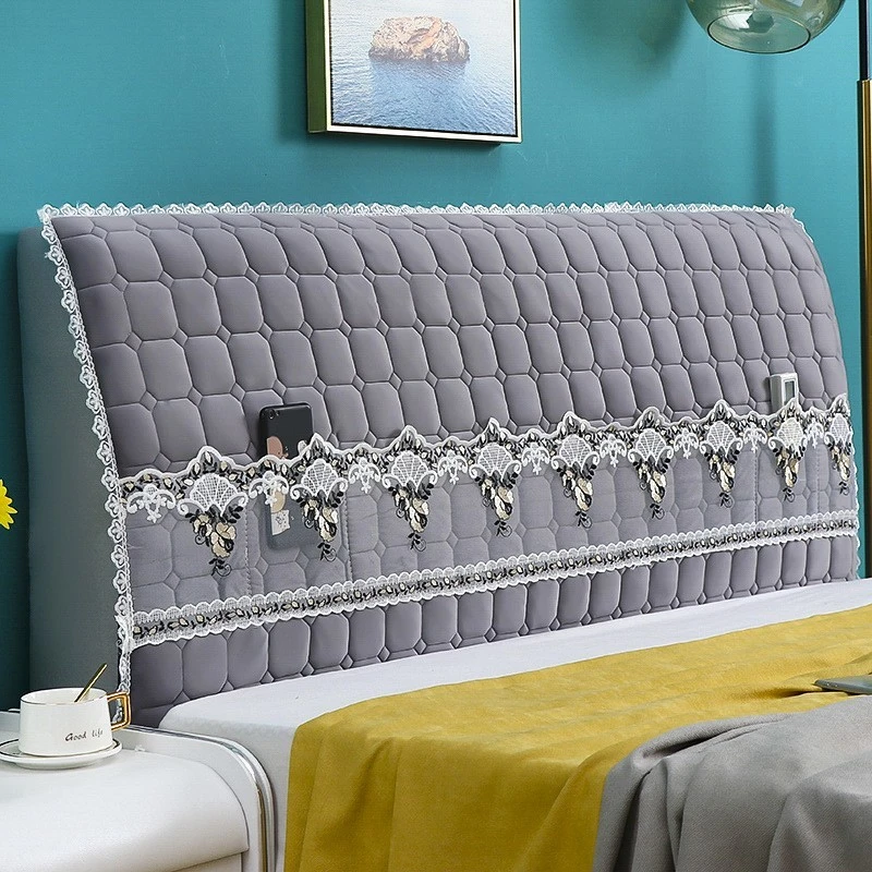 新款家用床头套靠背软包高端大气 网红床头防尘罩子可拆洗高级感