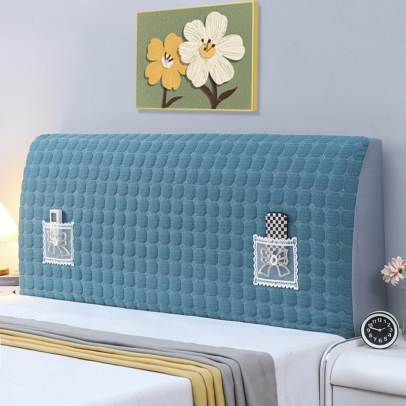 加厚床头套罩万能靠背软包 全包简单大方防撞皮木床头新款高级感