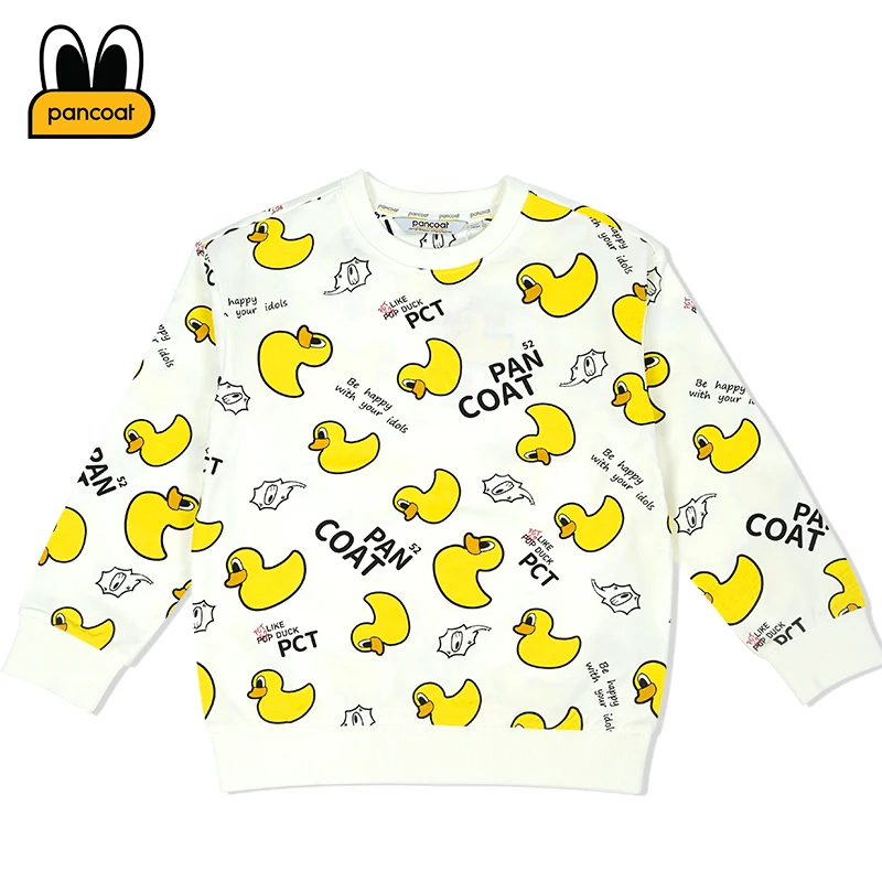 【PANCOAT】儿童官方套头圆领卫衣印花卫衣经典卡通亲子