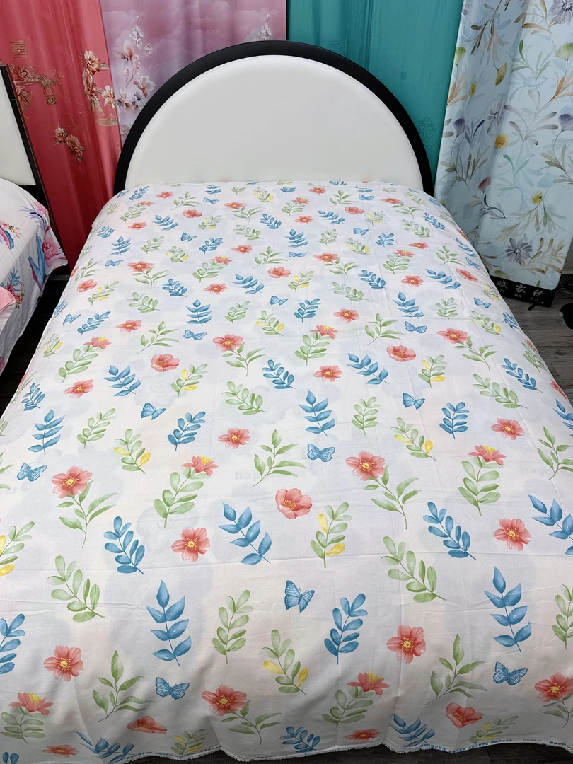 【甜美春日】2*2.5米大床单 加厚新疆长绒棉斜纹 柔软加密舒适透气/