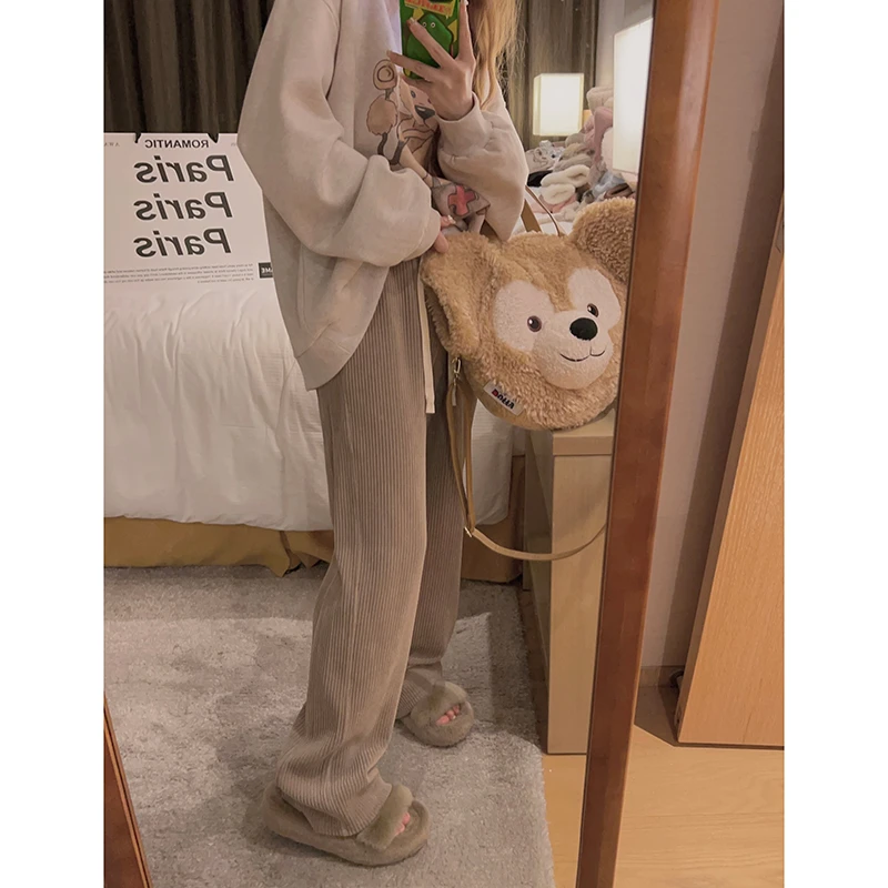 Yukiss直播【窄版 不起球面料！加厚垂感阔腿裤】休闲感阔腿裤A2576