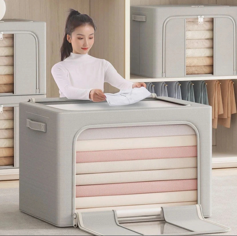 【多拍更划算】超大号可折叠被子收纳箱家用防潮防霉储物衣柜收纳箱