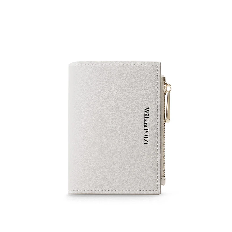 英皇保罗新款女生简约时尚大方净面短款钱包多功能女士零钱包拉链