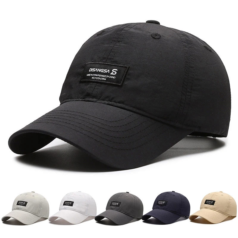 运动跑步轻薄蓝色鸭舌帽帽子春秋季男士户外防晒钓鱼遮阳棒球帽