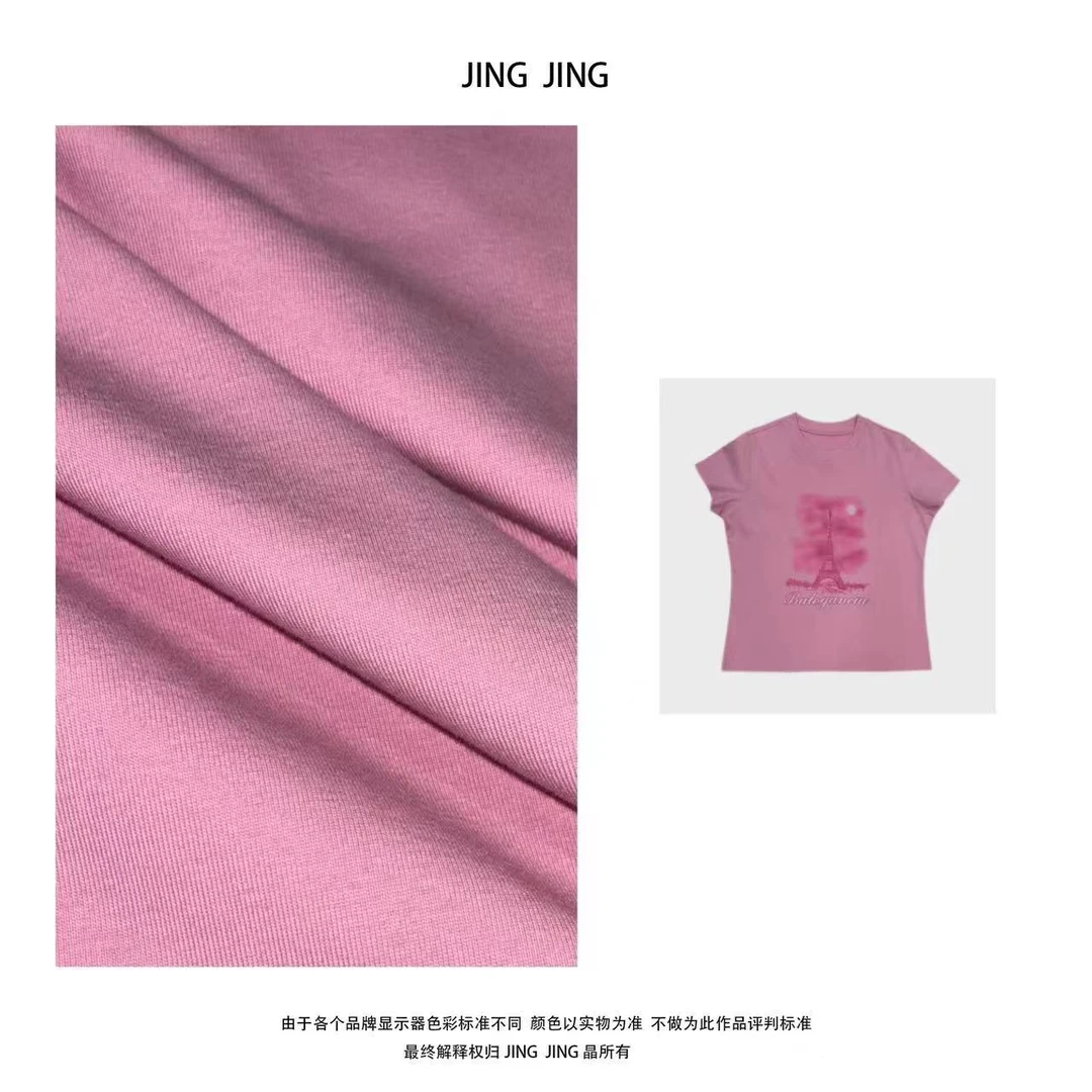 JING JING推荐【巴黎铁塔】夏季时尚休闲t恤