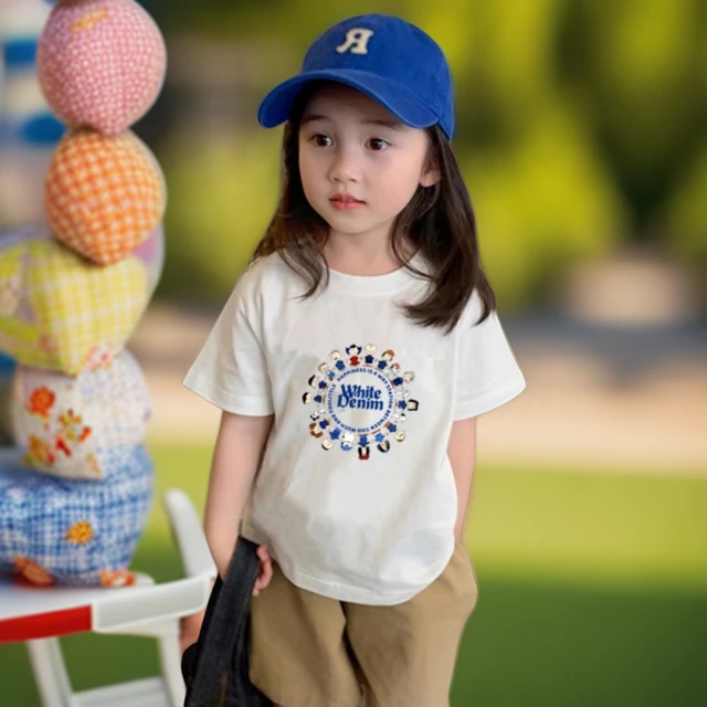 纯棉短袖T恤男女童夏季中大童装韩版儿童小女孩洋气宝宝半袖上衣