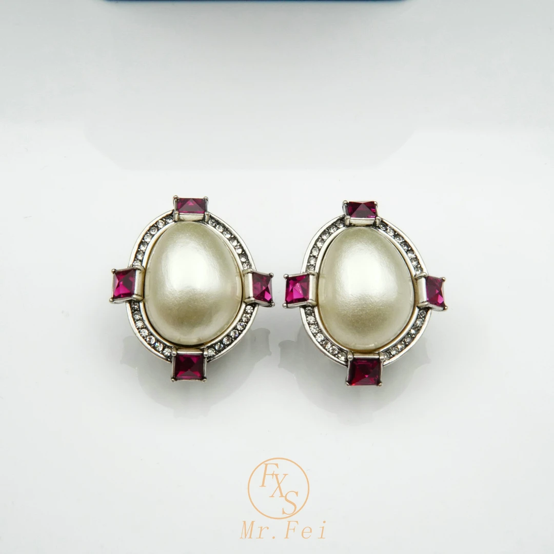 铜合金耳饰 溯源好物中古Vintage复古耳饰~8962