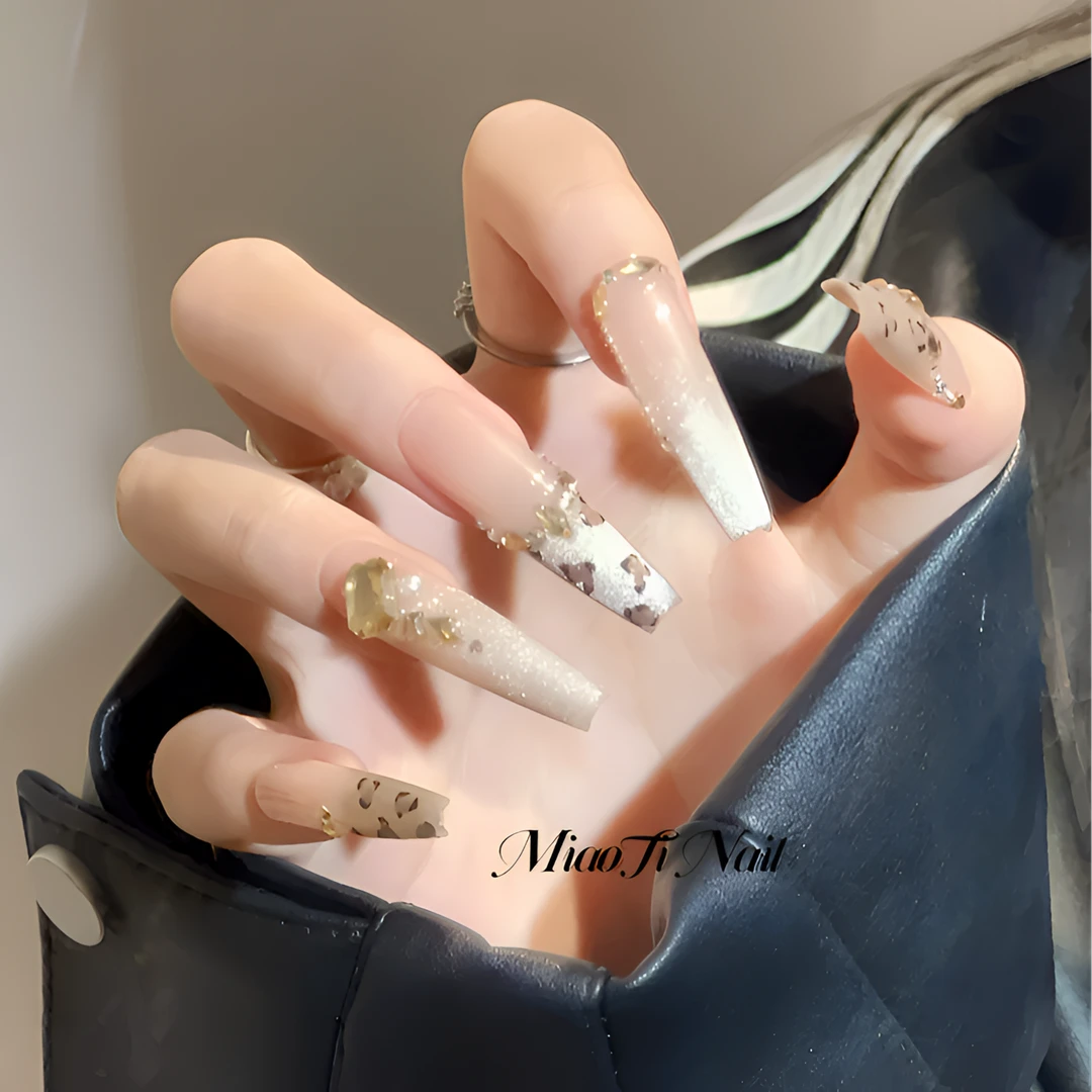 金钱豹 | 8个甲型定制 | MiaoTi | 纯手工穿戴甲