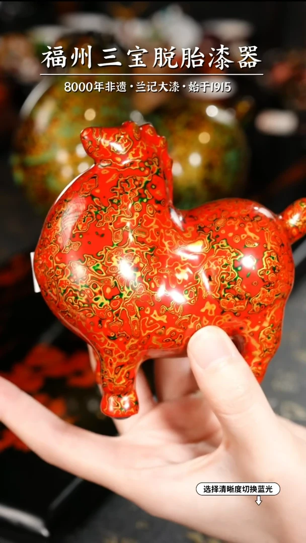 【闪购商品】大漆漆器 红金小唐马