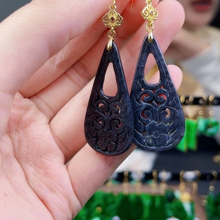 翡翠耳饰未镶嵌饰品