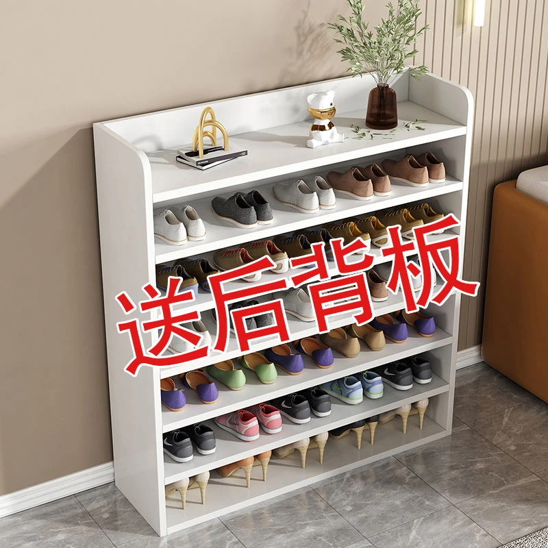 鞋架子家用新款门口简易收纳柜多层隔板置物架宿舍入户经济木鞋柜