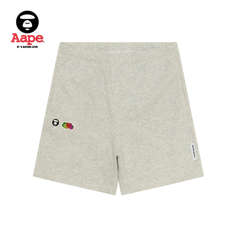 AAPE联名FRUIT OF THE LOOM男装春夏猿人水果徽章潮流短裤9701XAM