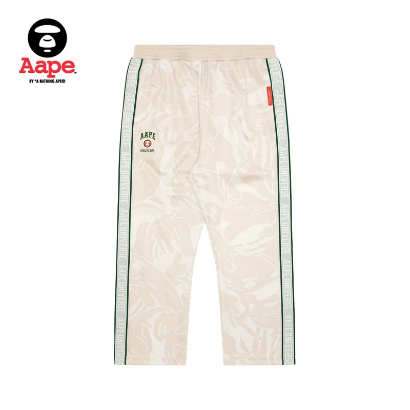 Aape旗舰店男装24春夏新篮球猿人徽章迷彩街头潮流休闲裤A692XXM
