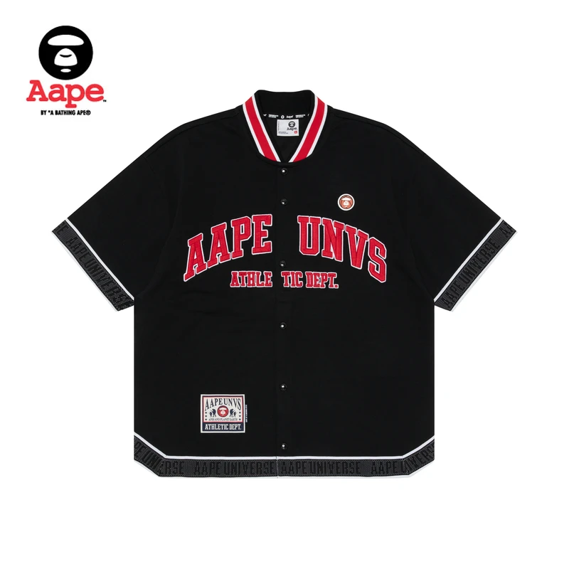 Aape旗舰店24春夏新时尚潮流街头猿人篮球徽章薄荷曼波T恤1474XXM