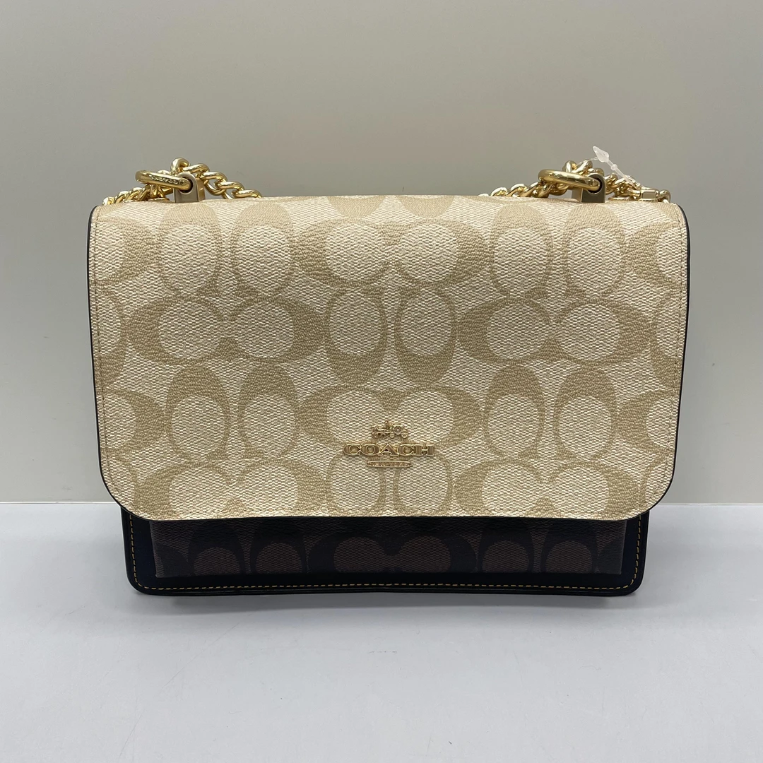 99新 COACH/蔻驰 klare深浅老花风琴斜挎包22X17X5cmL011401