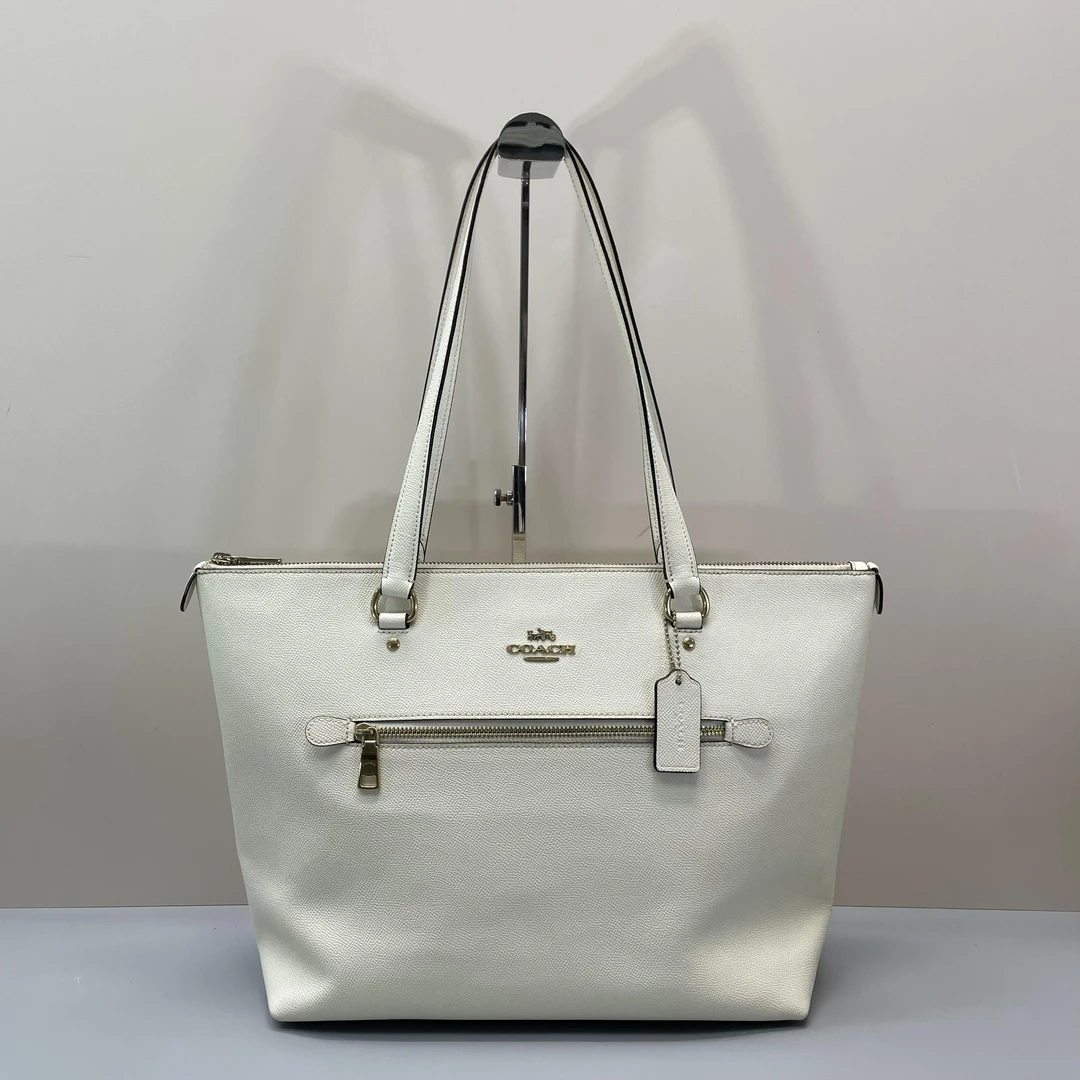 90新 COACH/蔻驰 小林/gallery白色大托特包33*28*14cmA072010