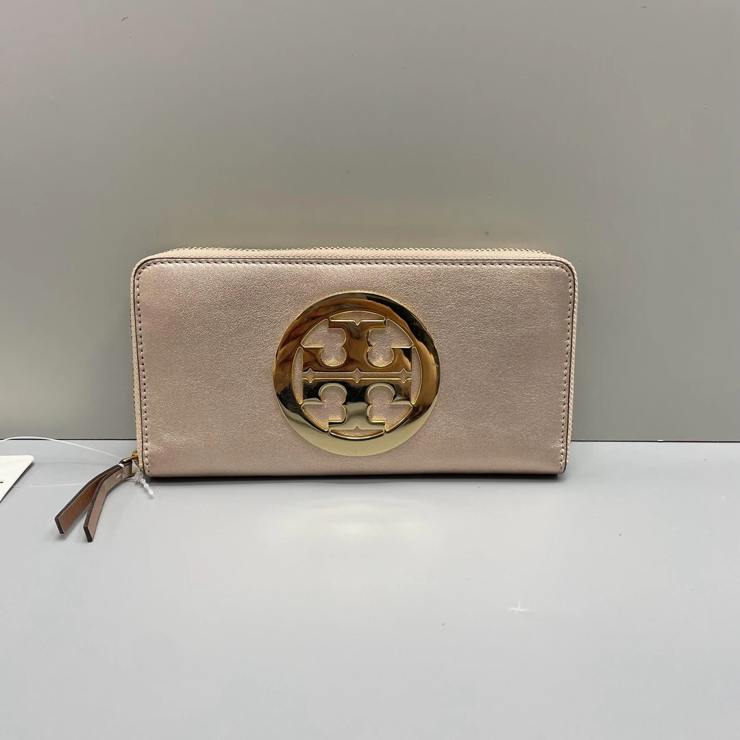 95新 Tory Burch/汤丽柏琦 金色长款钱包19X10X2cmL062511