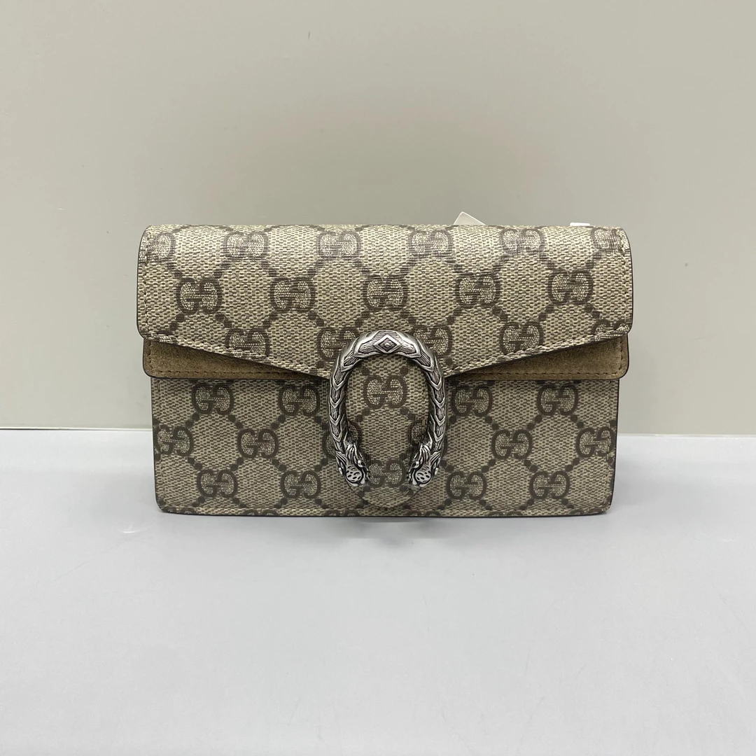 95新 GUCCI/古驰 古驰老花迷你酒神16X10X3cmL011609