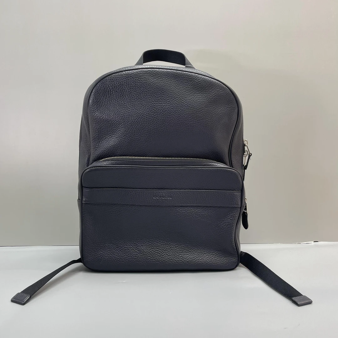 95新 COACH/蔻驰 小林/男士深蓝色双肩包30*40*13cmA072409