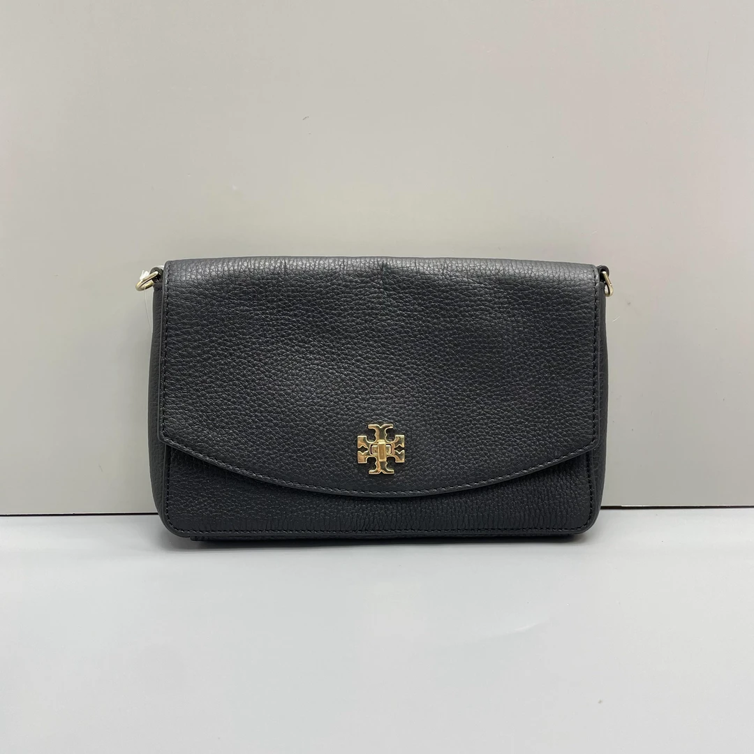 95新 TORY BURCH/汤丽柏琦 小林/黑色链条包21*13*3cmA072510