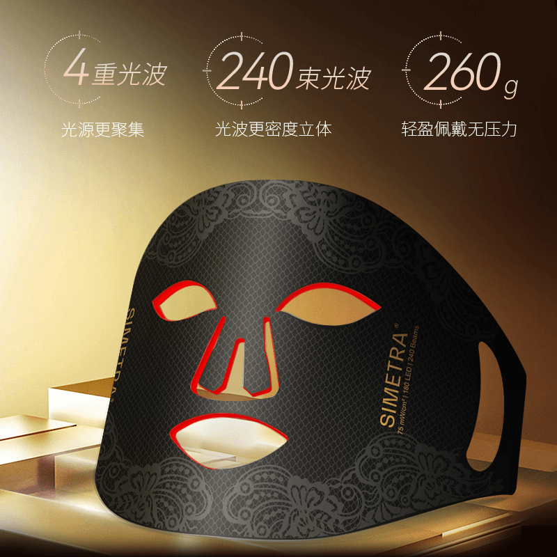 喜境SIMETRA 红蓝光面膜仪光疗面罩红光焕亮