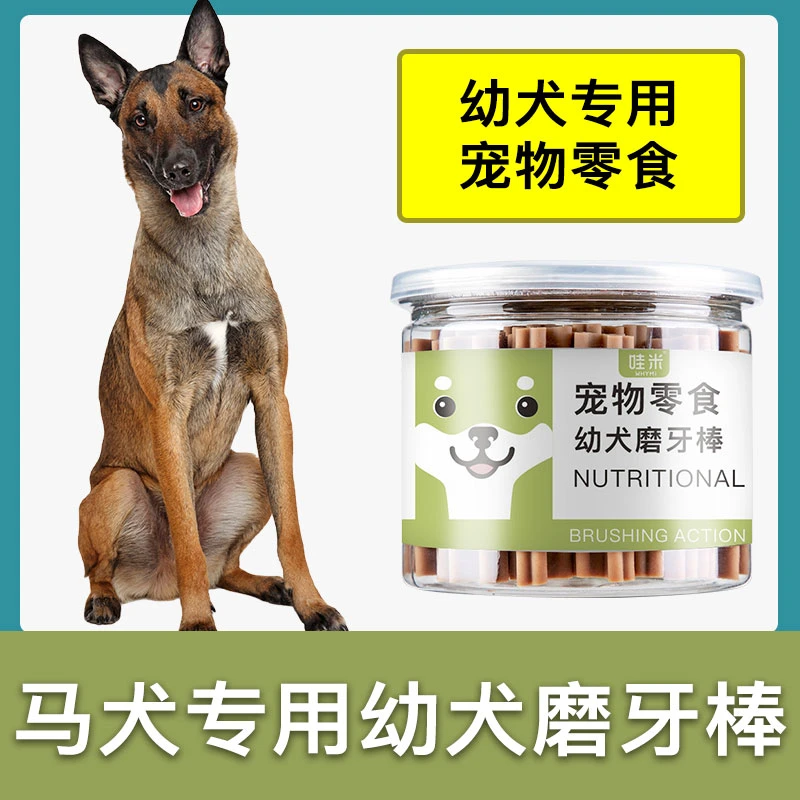 马犬专用幼犬磨牙棒两三个月小奶狗小型犬宠物耐咬狗咬胶零食罐装