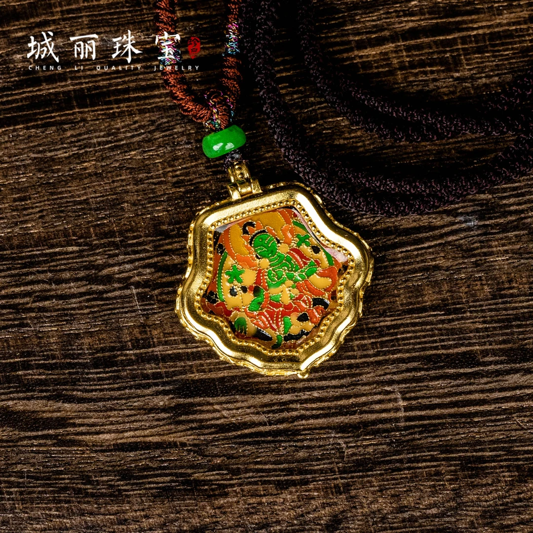 吊坠925银 【城丽】绿度母项链/条FL-2057-1