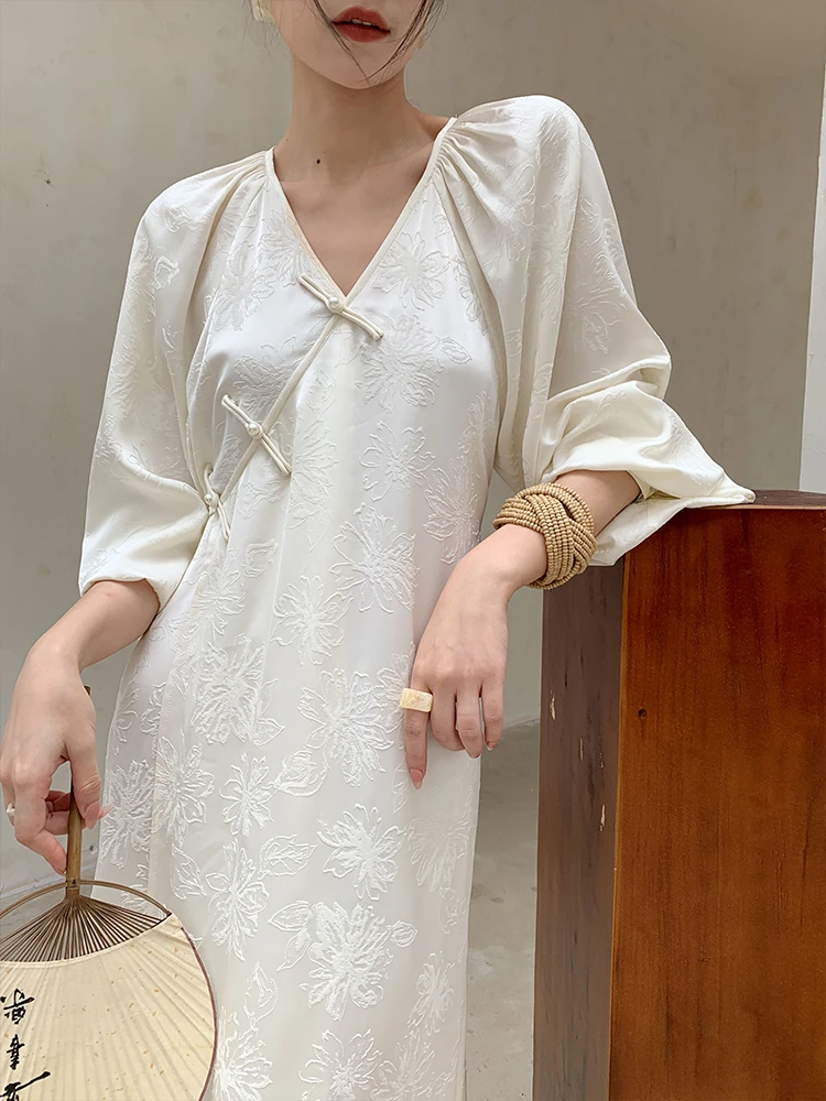 【331-340】品牌折扣女装~显瘦气质时尚夏季复古法式宽松中式