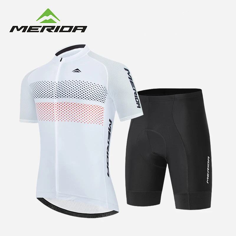美利达夏季自行车骑行服套装短袖短裤男女山地公路车运动衣服套装
