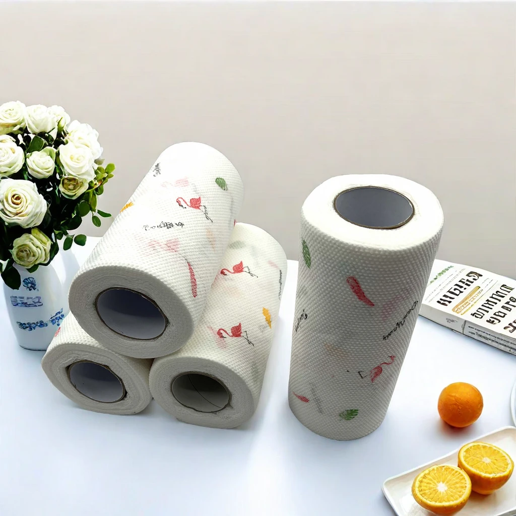 [4大卷]抹布厨房纸巾家用吸油纸一次性吸水纸不沾油