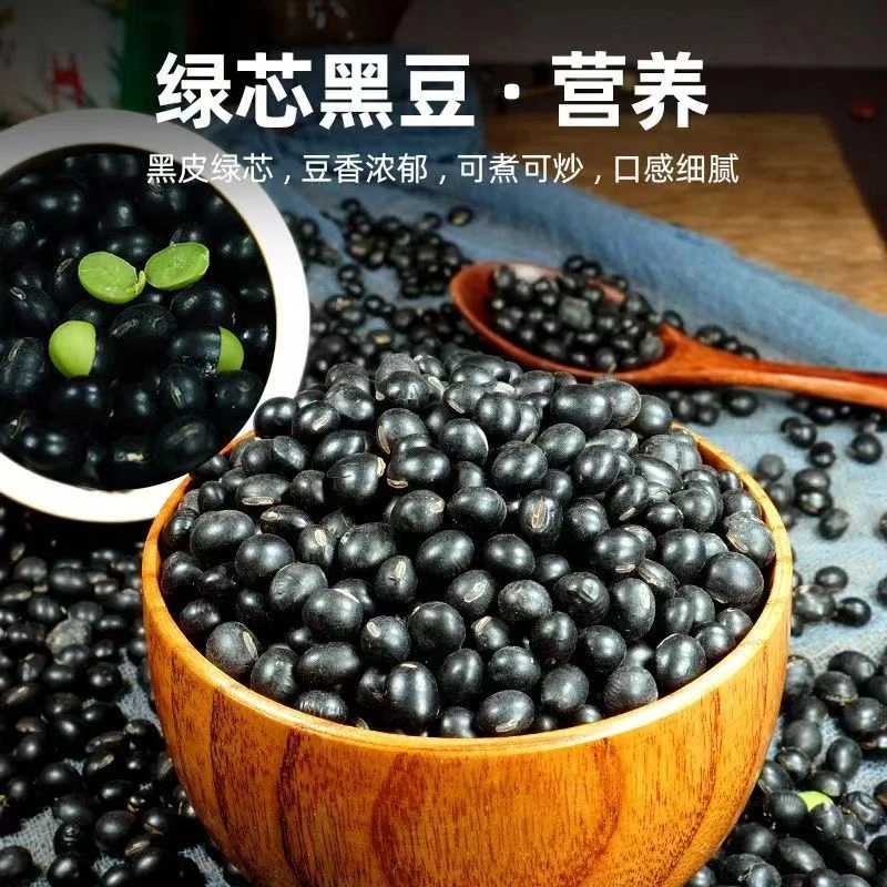 5斤东北绿心黑豆黄仁黑豆打豆浆专用五谷杂粮农家自种可发芽