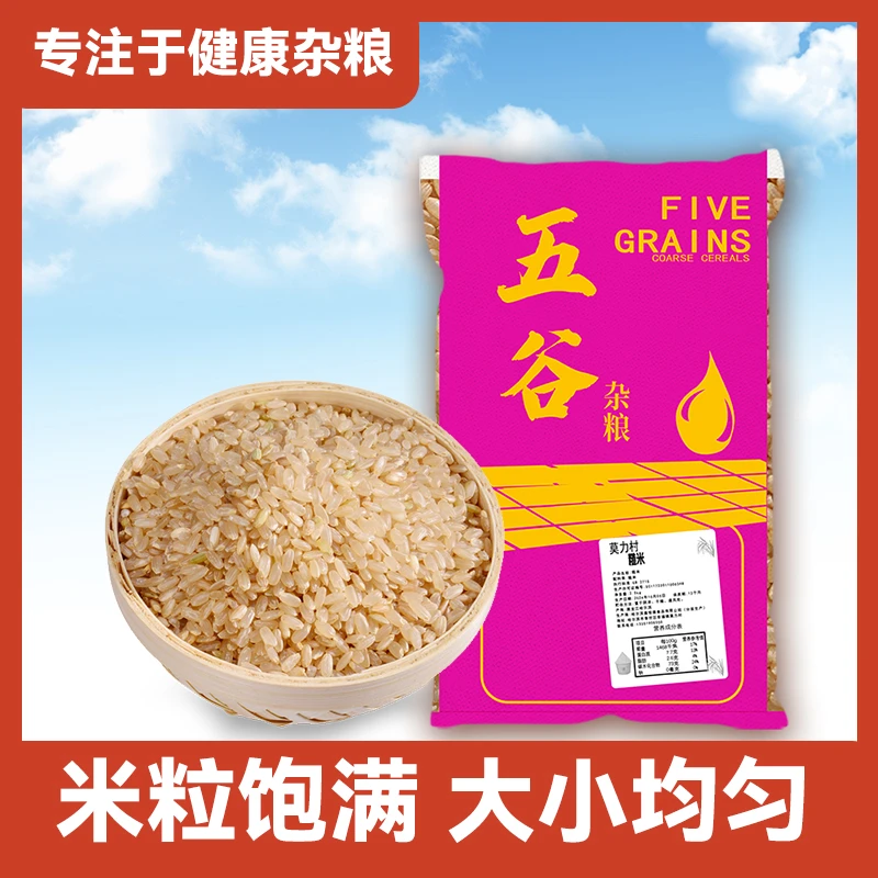 东北白糙米5斤新米五谷杂粮粗粮饭主食胚芽TY