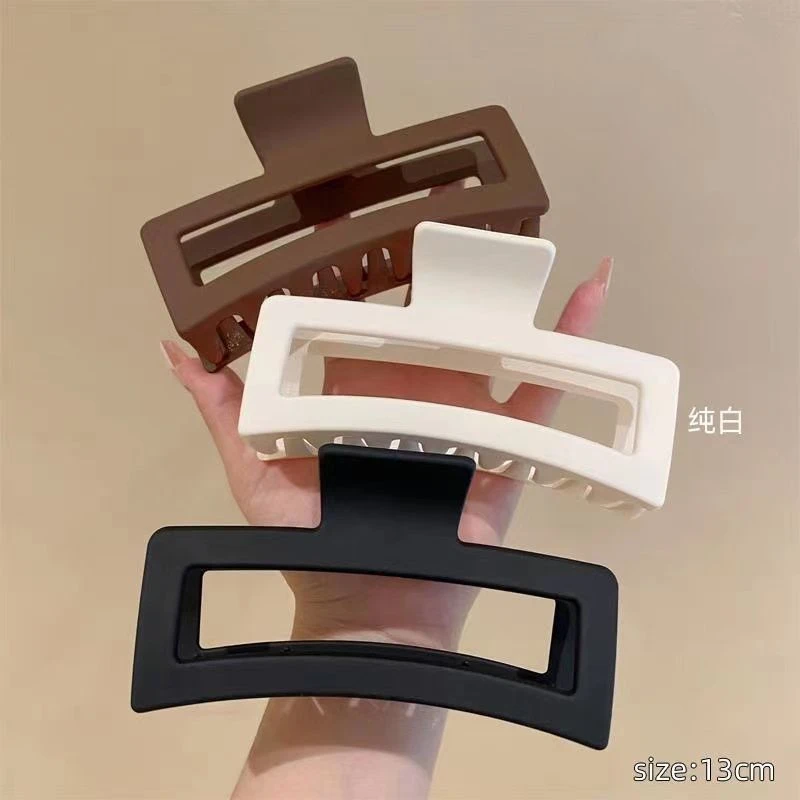 鲨鱼夹大号发夹发量多抓夹韩国ins风方形发抓头饰发卡