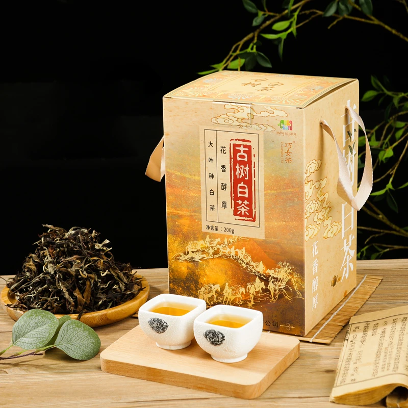 巧女茶古树白茶云南白茶原生态荒野白茶广别山古树乔木勐海大叶种