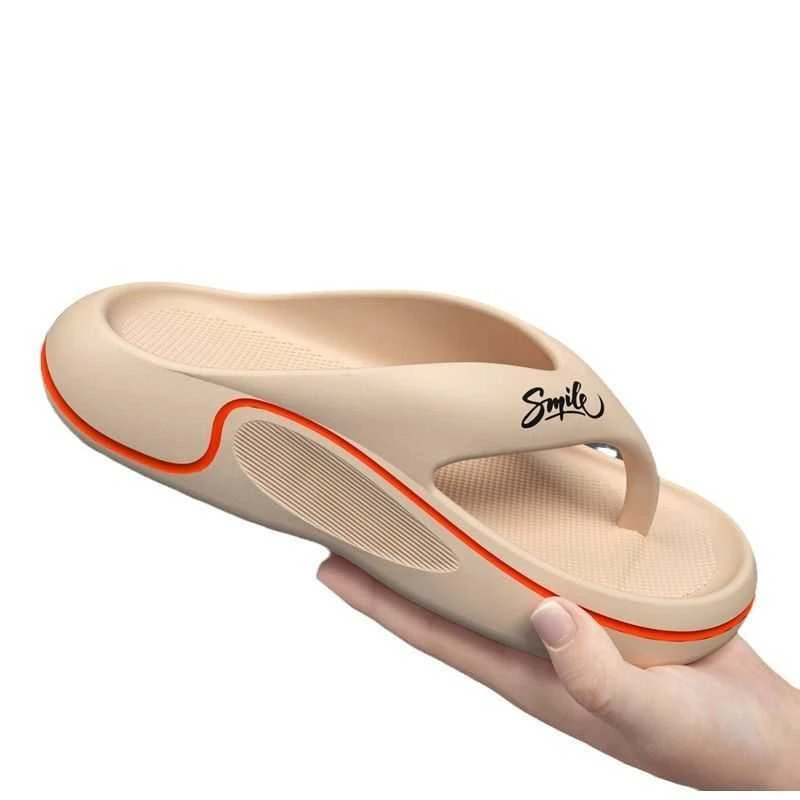 踩屎感人字拖男款夏季厚底耐磨沙滩凉拖防滑防臭软底高端男士拖